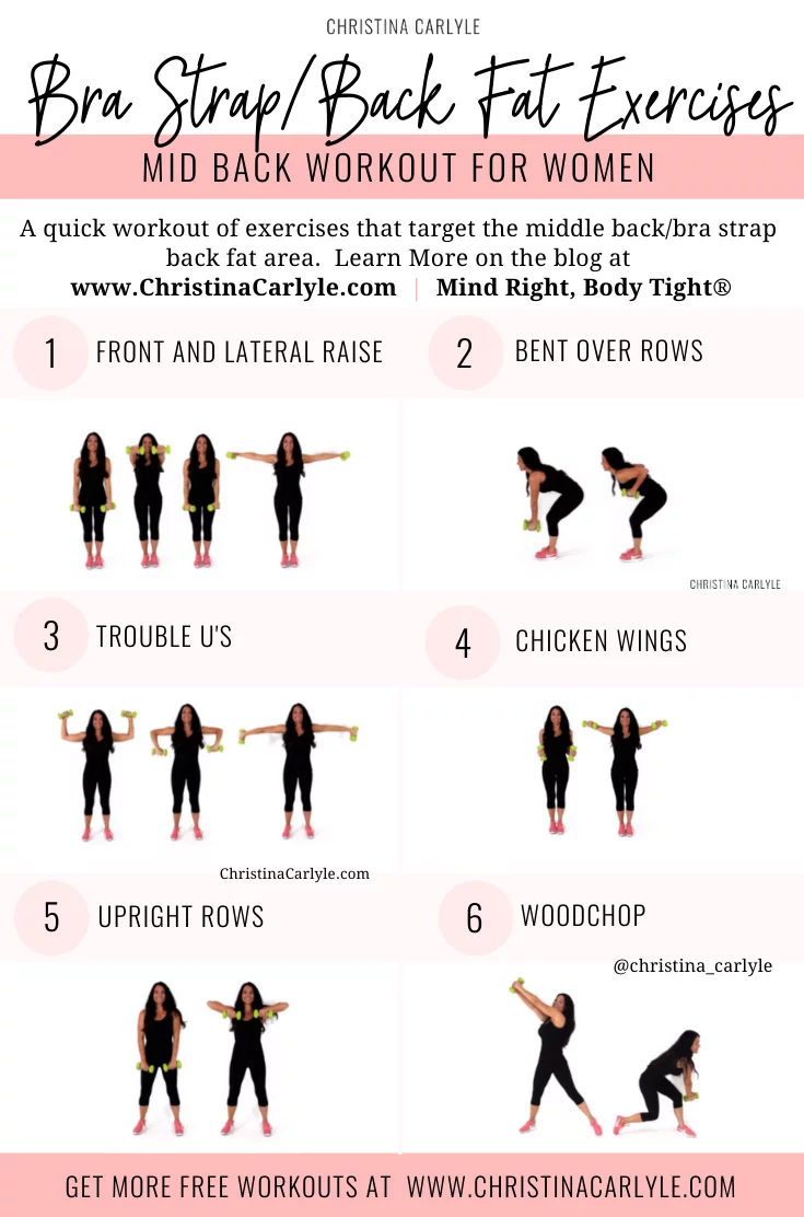The Best Exercises that Get Rid of Back Fat and Bra Overhang