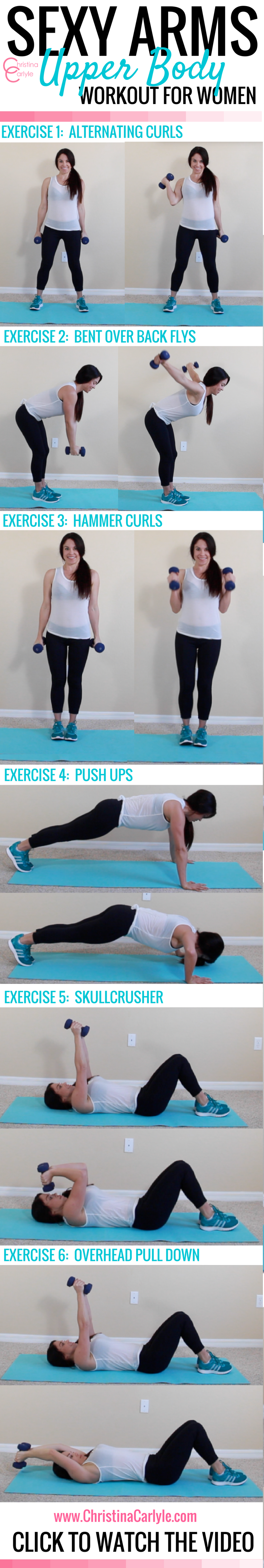 arm exercises - workouts for women - christina carlyle