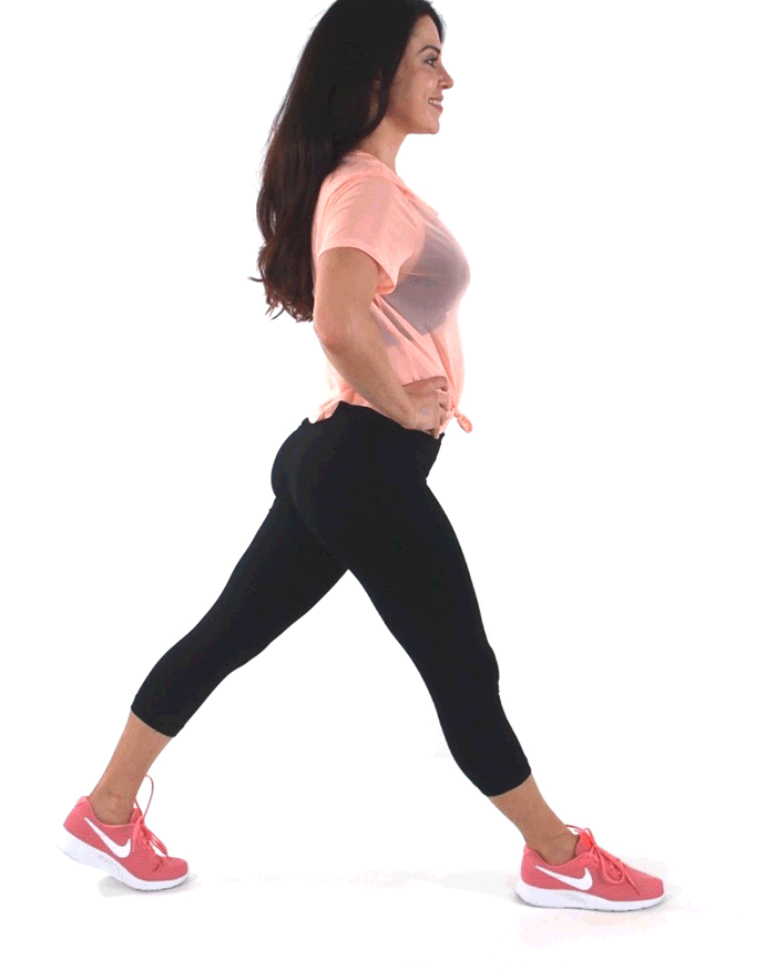 Lunge Exercise Butt and Thigh Exercise by Christina Carlyle