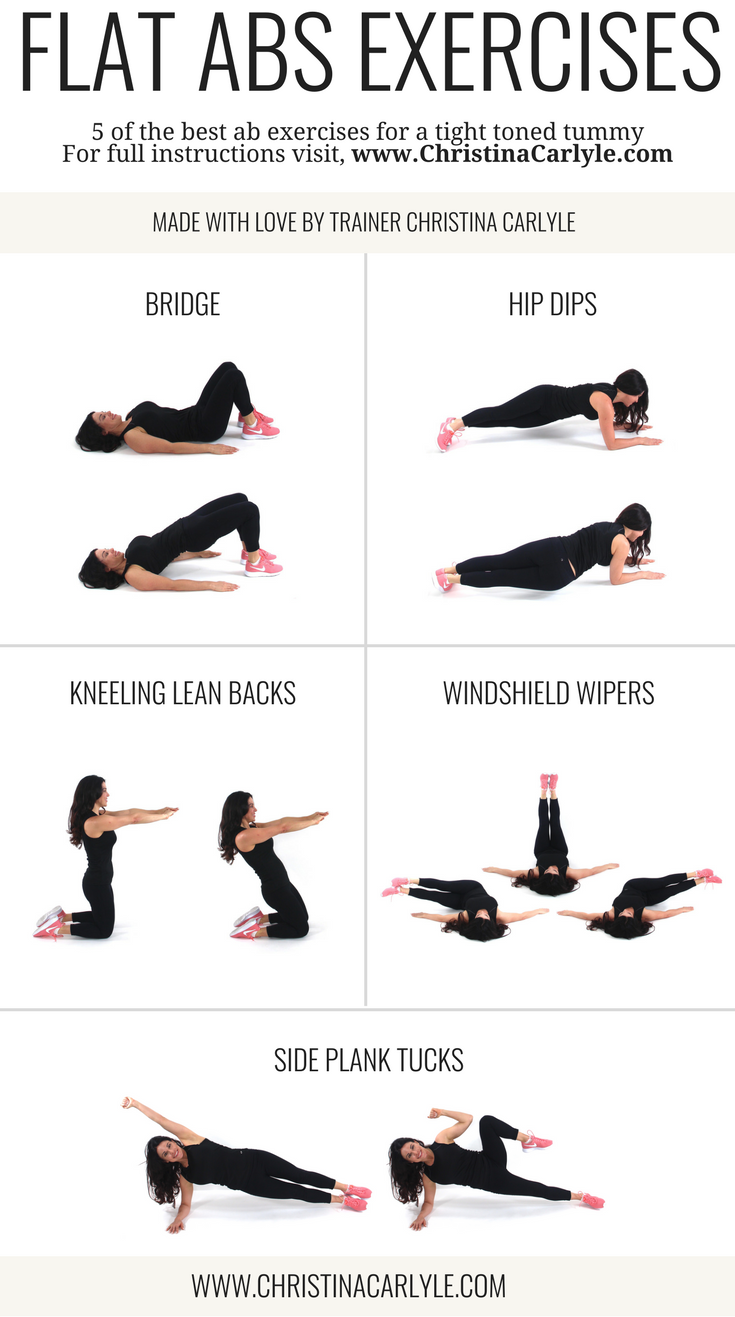 The Best Ab Exercises for Women that want a Flat, Toned Tummy