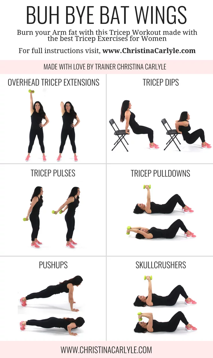 Get Bicep And Tricep Dumbbell Workout PNG - Workout Exercises Pictures