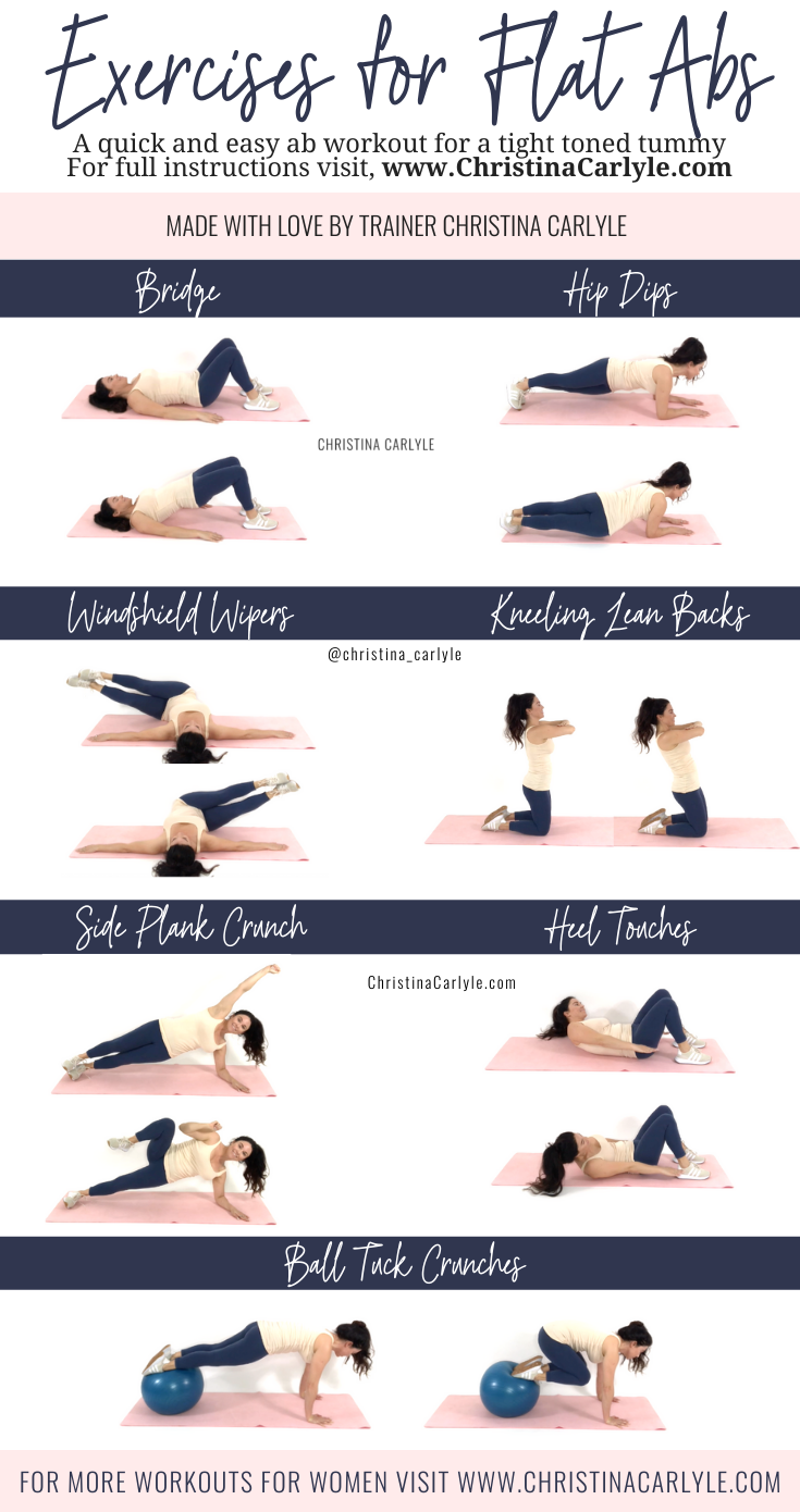 The Best Ab Exercises for Women that want a Flat, Toned Tummy