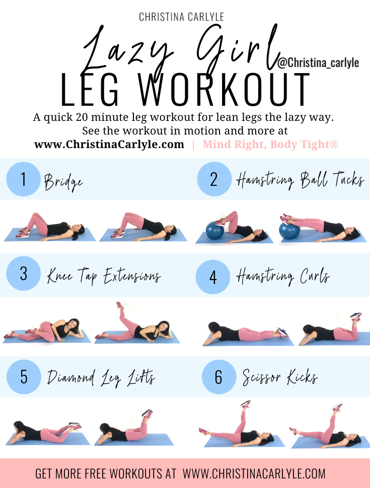 Lazy Girl Leg Workout to Tone Legs Effortlessly - Christina Carlyle
