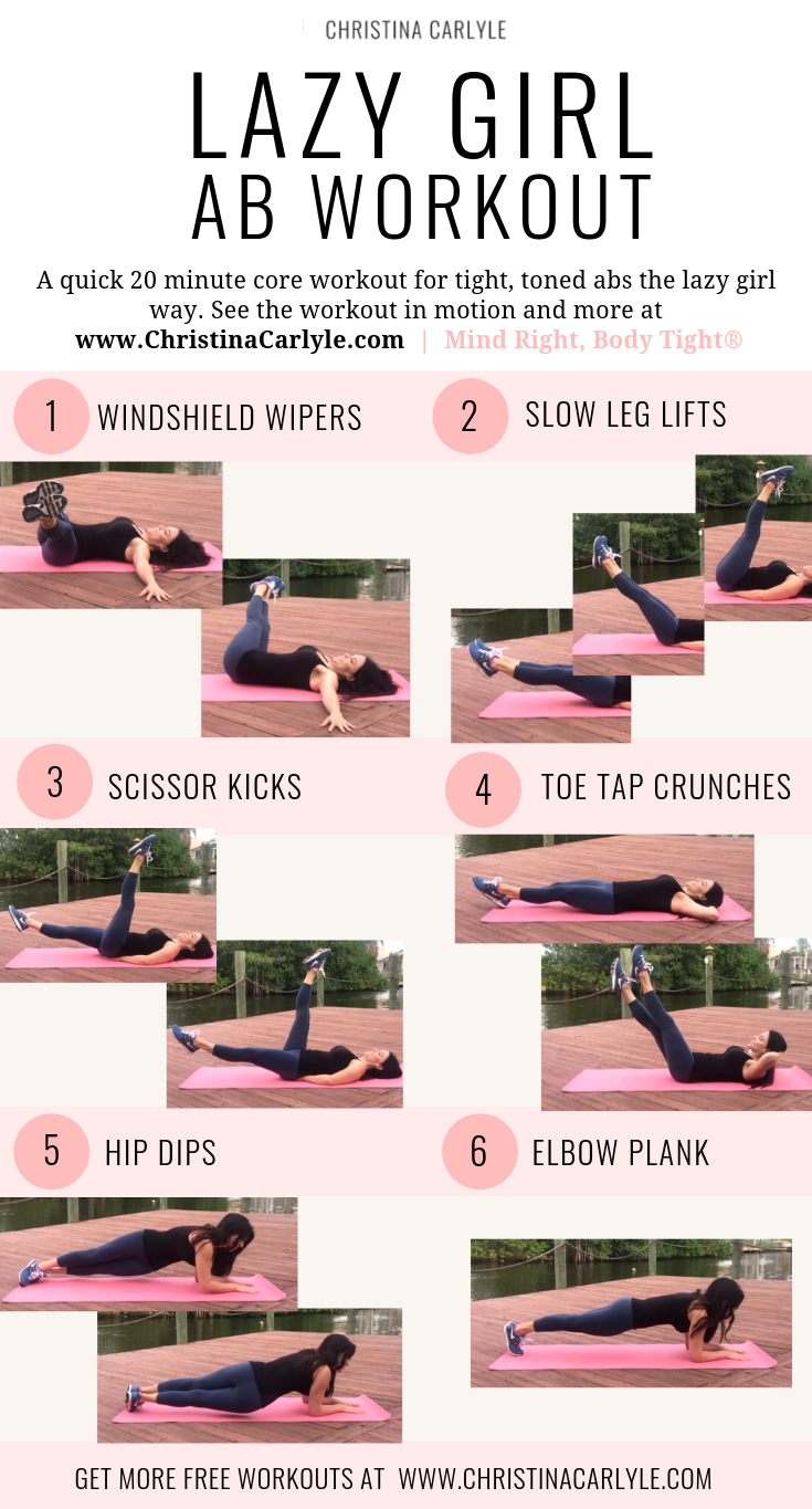 Get Abs the the Lazy Way with this Lazy Girl Ab Workout - Christina Carlyle