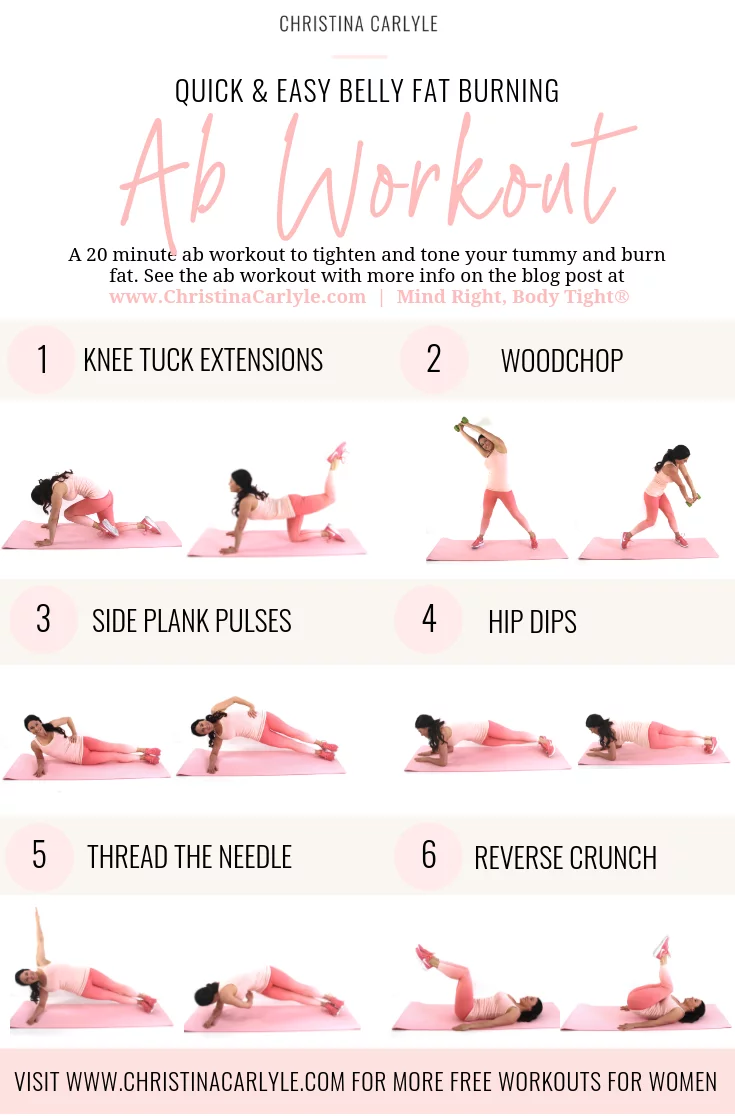 Ab Workout For A Flat Tighter Toned Tummy Christina Carlyle