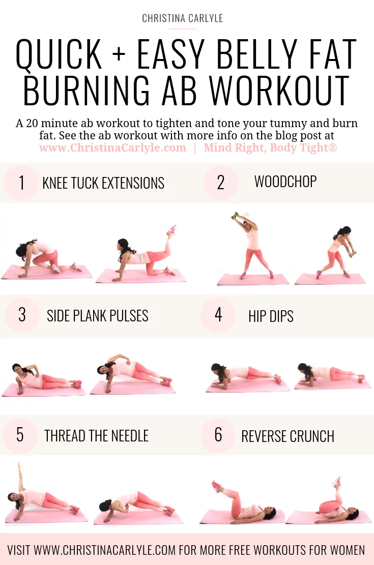 Ab Workout For A Flat Tighter Toned Tummy Christina Carlyle