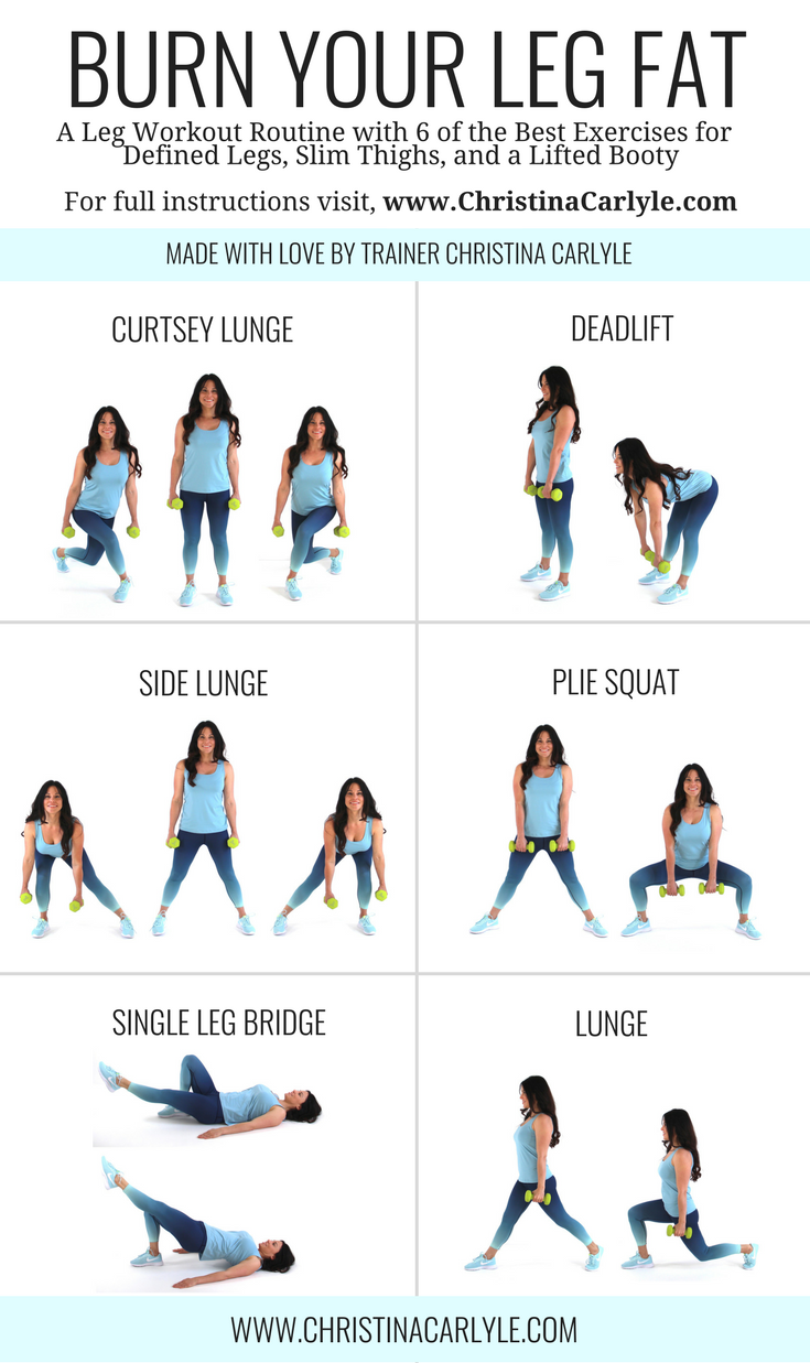 Fat Burning Leg Workout for Women for Toned Legs Christina Carlyle