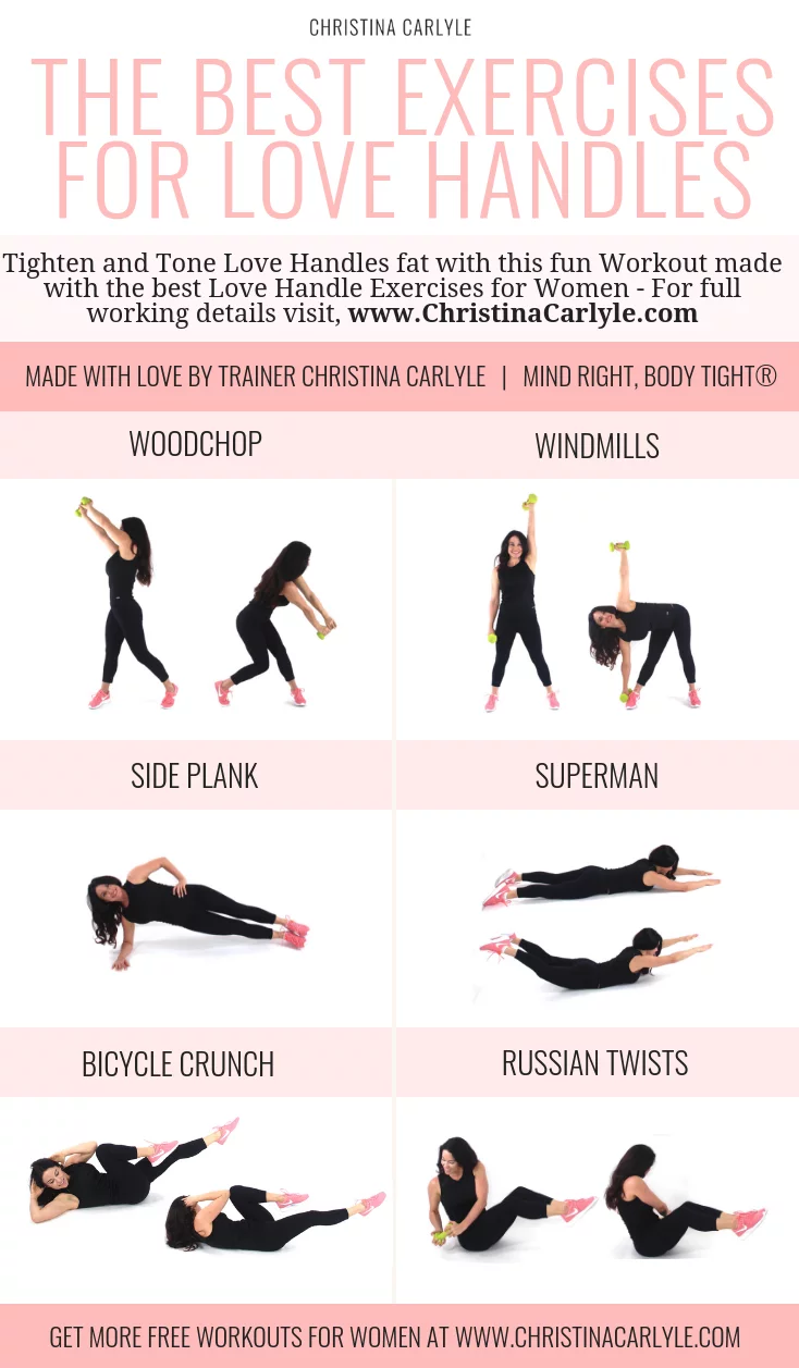 The Best Exercises for Love Handles and Low Back Fat - Christina Carlyle