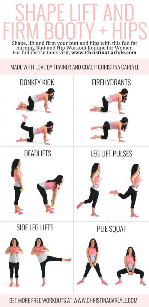 Shape Lift and Firm Butt and Hip Workout Routine for Women