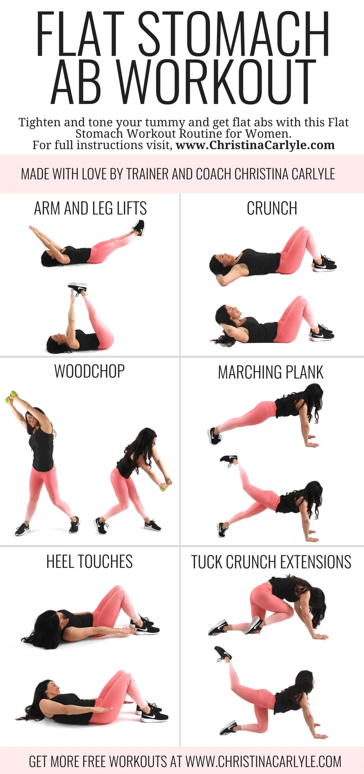 Flat Stomach Workout For Women That Want Flat Toned Abs 