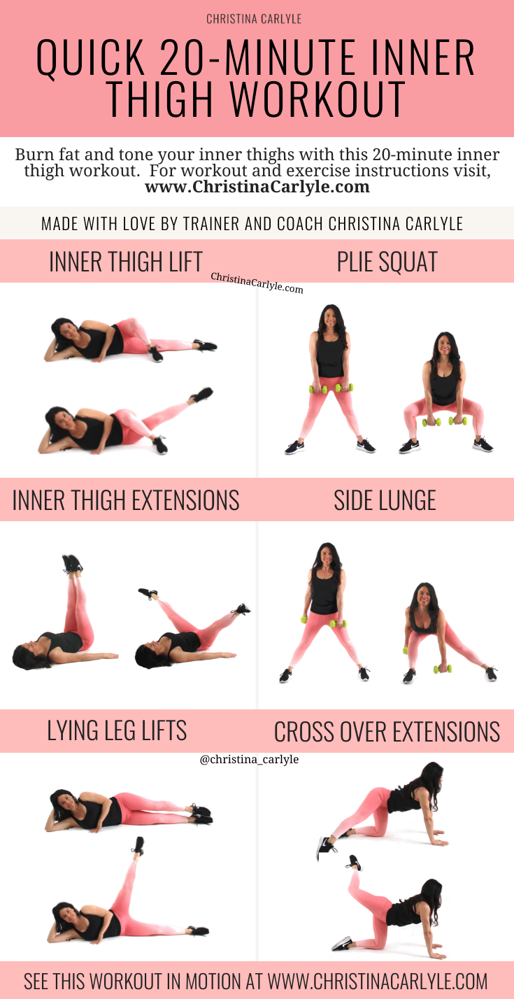 20 Minute Inner Thigh Slim Down Workout for Tight, Toned Thighs