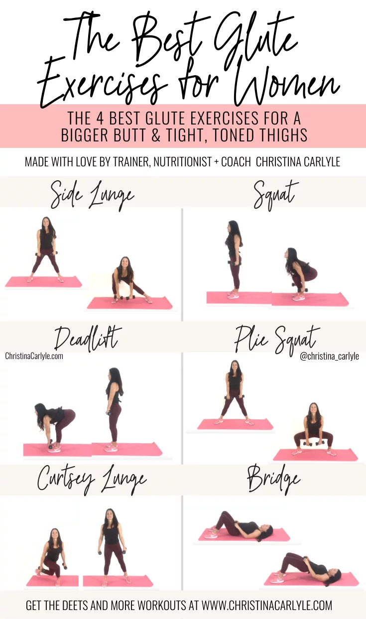 Fat Burning Glute Exercises For A Bigger Toned Butt Christina Carlyle
