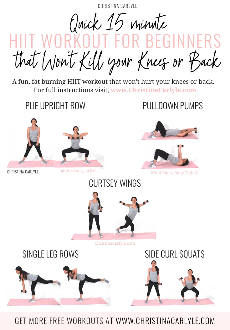 Low Impact HIIT Workout that Burns Fat & Won't Hurt your Knees & Back