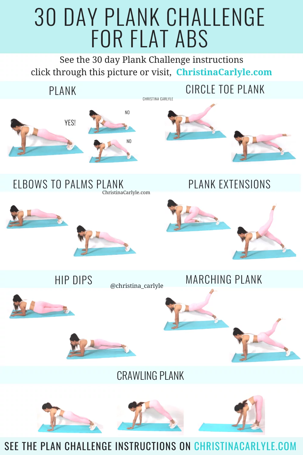 30 Day Plank Challenge for Tight, Toned, Flat Abs and Core Strength