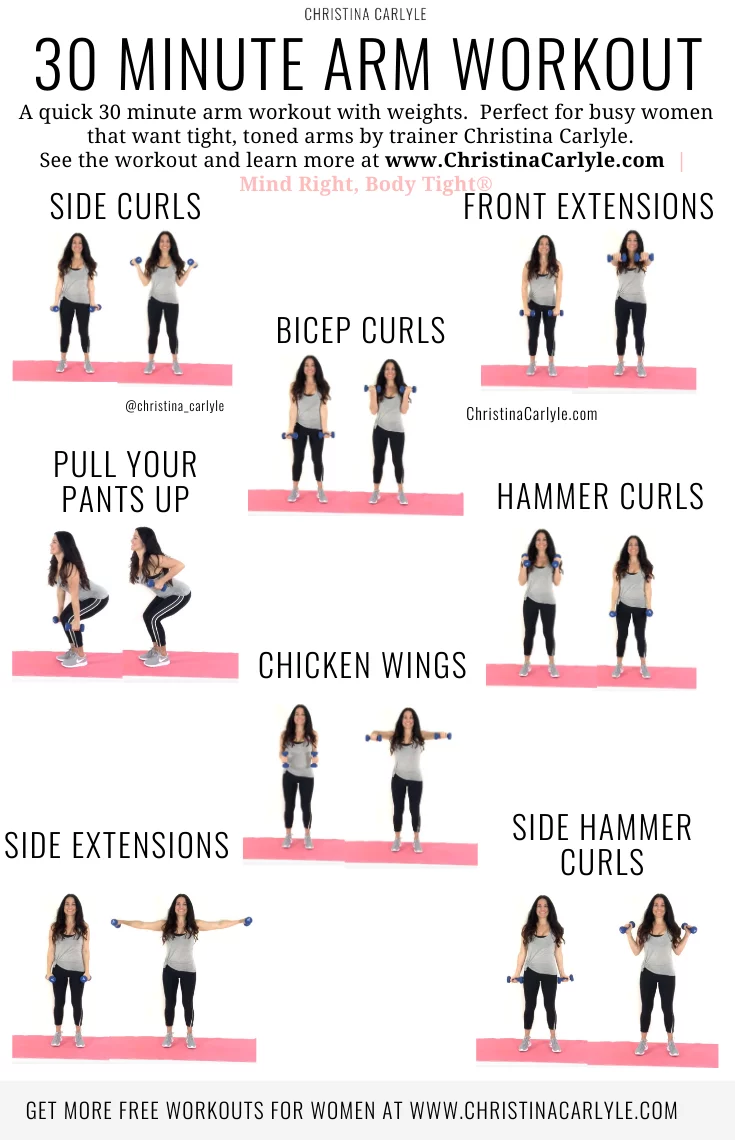 Arm Workout for Women with dumbbells for Tight, Toned Arms