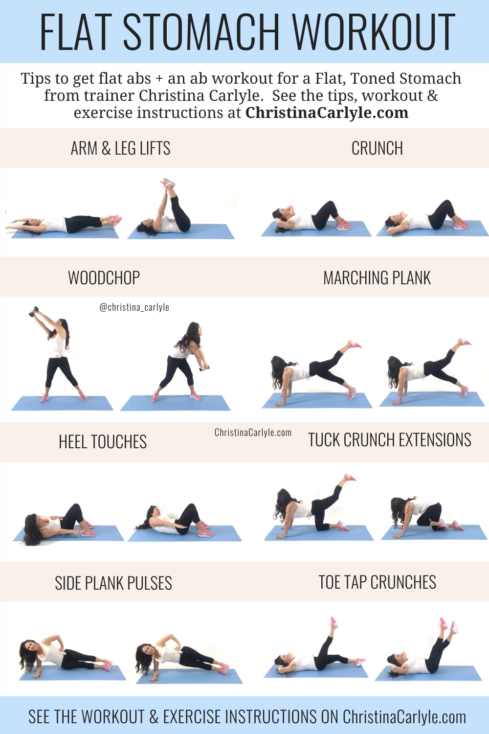 Flat Stomach Workout, Exercise Tips