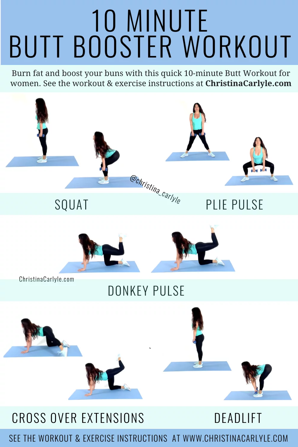10-minute butt workout at home