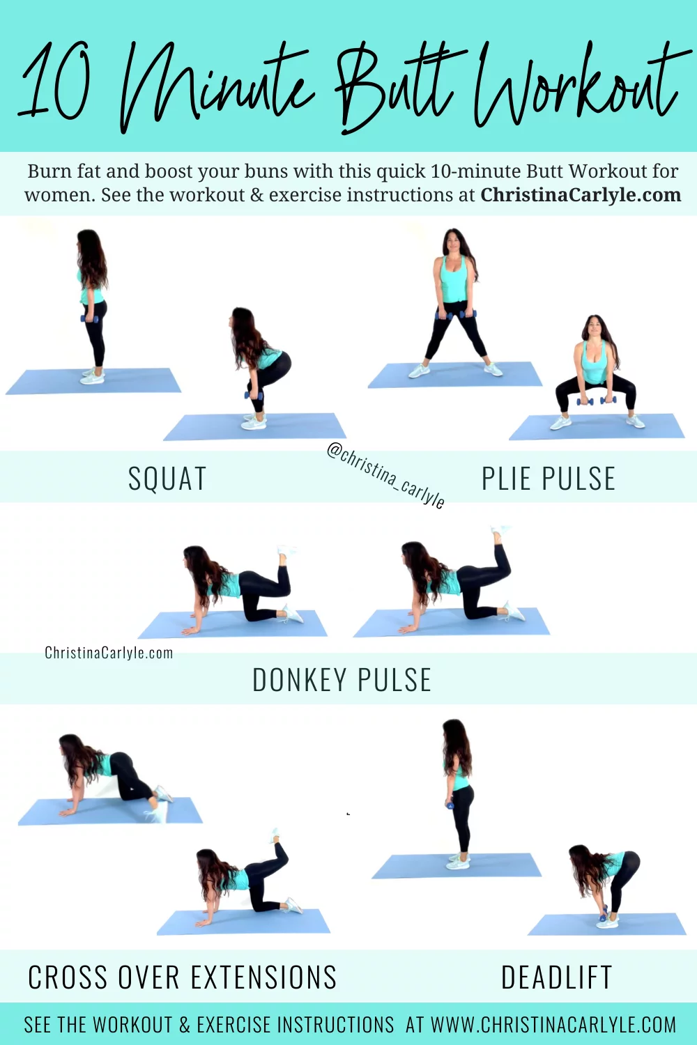 10 minute Butt Workout for a Perky, Lifted Booty