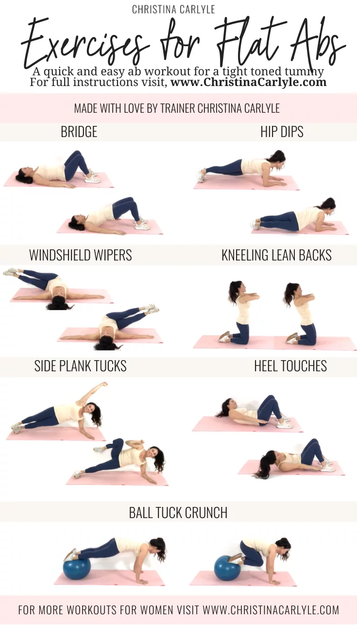 The Best Ab Exercises for Women that want a Flat, Toned Tummy