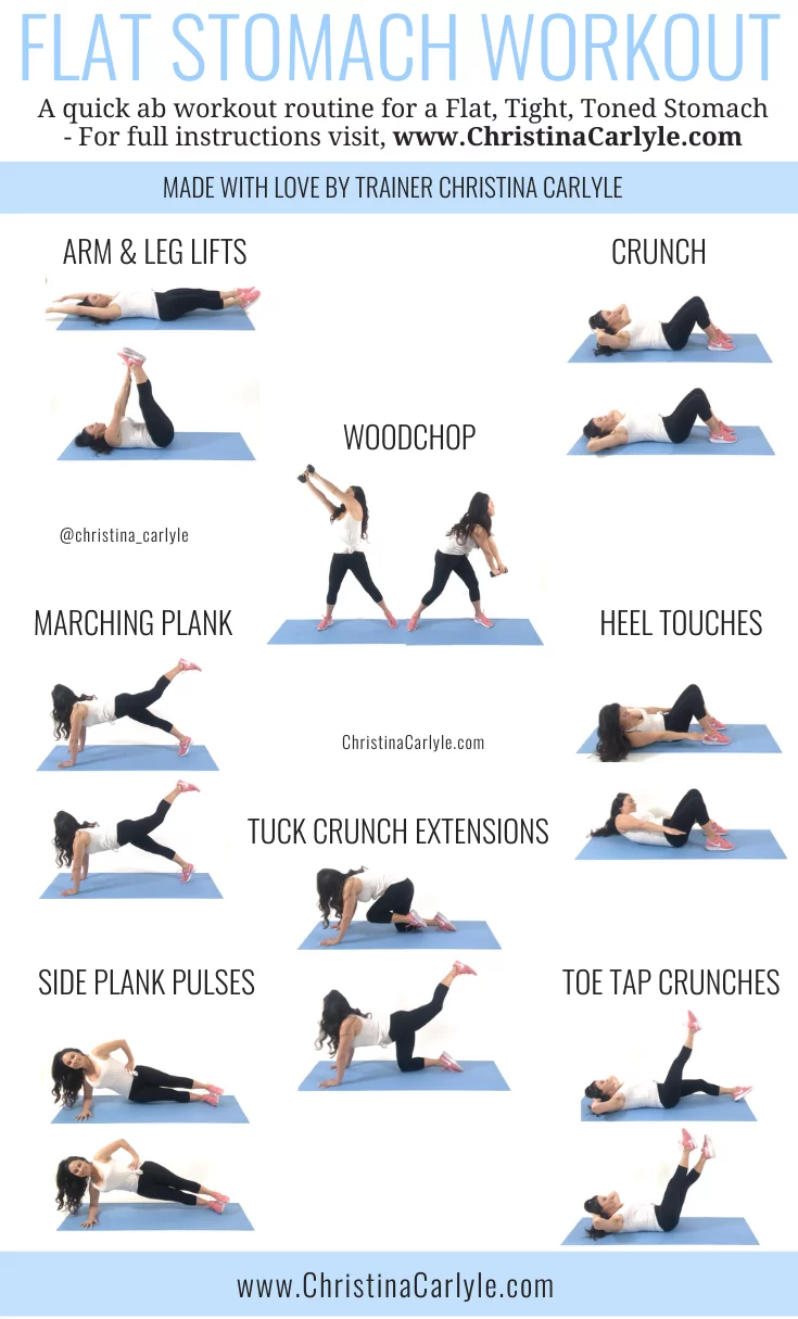 flat stomach exercises at home